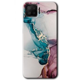 Oppo A73 Liquid Mermer Baskılı Uyumlu Silikon Kılıf