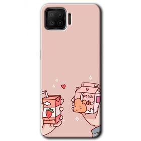 Oppo A73 Meyveli Süt Baskılı Uyumlu Silikon Kılıf