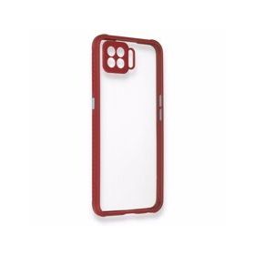 Oppo A73 Miami Şeffaf Silikon Fuşya Kılıf
