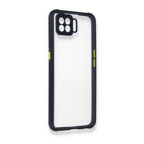 Oppo A73 Miami Şeffaf Silikon Lacivert Kılıf