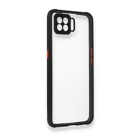 Oppo A73 Miami Şeffaf Silikon Siyah Kılıf