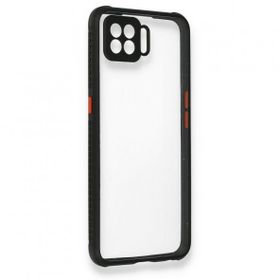 Oppo A73 Miami Şeffaf Silikon Siyah Kılıf
