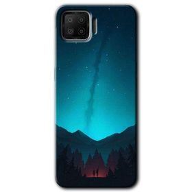 Oppo A73 Night Fores Mount Baskılı Uyumlu Silikon Kılıf