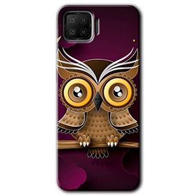 Oppo A73 Owl Bird Branch Baskılı Uyumlu Silikon Kılıf