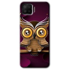 Oppo A73 Owl Bird Branch Baskılı Uyumlu Silikon Kılıf
