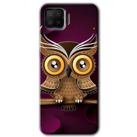 Oppo A73 Owl Bird Branch Baskılı Uyumlu Silikon Kılıf
