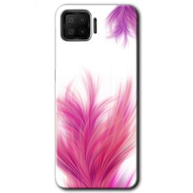 Oppo A73 Pembe Tüy Baskılı Uyumlu Silikon Kılıf
