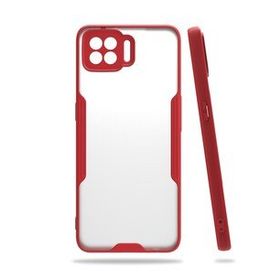 Oppo A73 Platin Silikon Kırmızı Kılıf
