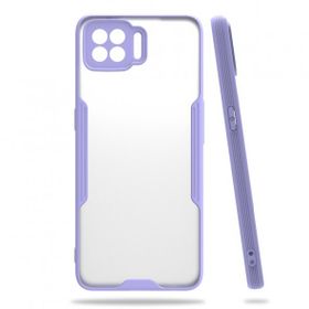 Oppo A73 Platin Silikon Lila Kılıf