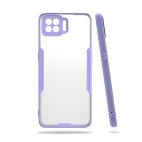 Oppo A73 Platin Silikon Lila Kılıf