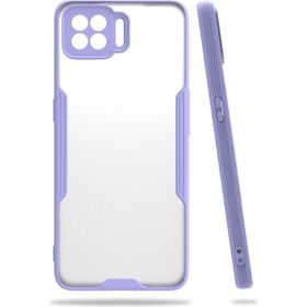 Oppo A73 Platin Silikon Lila Kılıf