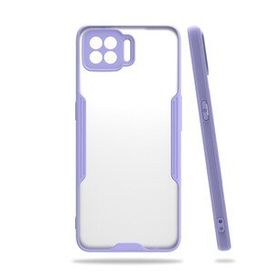 Oppo A73 Platin Silikon Lila Kılıf