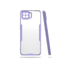 Oppo A73 Platin Silikon Lila Kılıf