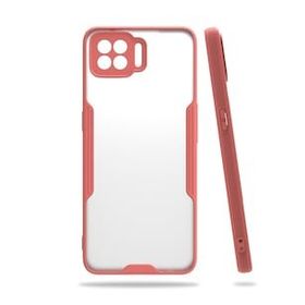 Oppo A73 Platin Silikon Pembe Kılıf