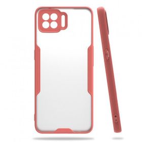 Oppo A73 Platin Silikon Pembe Kılıf