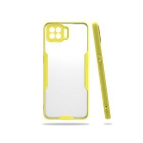 Oppo A73 Platin Silikon Sarı Kılıf