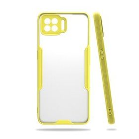 Oppo A73 Platin Silikon Sarı Kılıf
