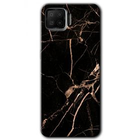 Oppo A73 Siyah Gold Mermer Baskılı Uyumlu Silikon Kılıf