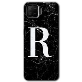Oppo A73 Siyah Mermer Desenli Ö Harfi Baskılı Uyumlu Silikon Kılıf