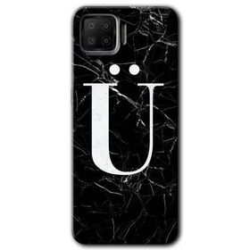 Oppo A73 Siyah Mermer Desenli Ü Harfi Baskılı Uyumlu Silikon Kılıf