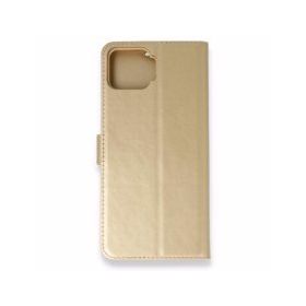 Oppo A73 Trend S Plus Kapaklı Gold Kılıf