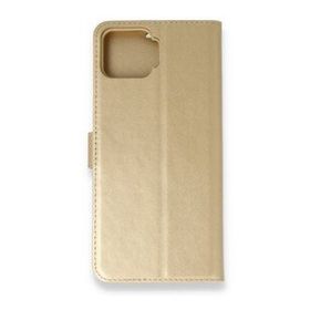 Oppo A73 Trend S Plus Kapaklı Gold Kılıf