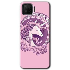 Oppo A73 Unicorn Pembe Baskılı Uyumlu Silikon Kılıf
