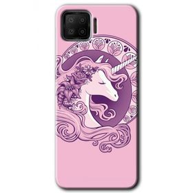 Oppo A73 Unicorn Pembe Baskılı Uyumlu Silikon Kılıf
