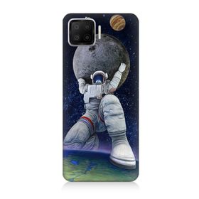 Oppo A73 Uyumlu Astronot Baskılı Silikon Kılıf