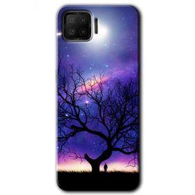 Oppo A73 Uzay Silüet Baskılı Uyumlu Silikon Kılıf