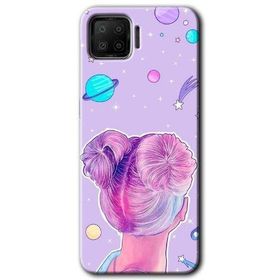 Oppo A73 Uzaylı Kız Baskılı Uyumlu Silikon Kılıf