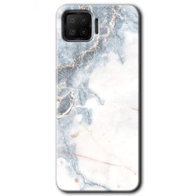 Oppo A73 White Marble Baskılı Uyumlu Silikon Kılıf