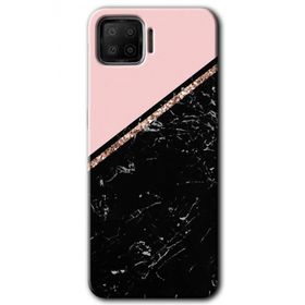 Oppo A73 Yarım Mermer Baskılı Uyumlu Silikon Kılıf