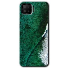 Oppo A73 Yeşil Okyanus Baskılı Uyumlu Silikon Kılıf