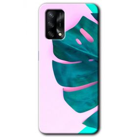 Oppo A74 3D Yaprak Baskılı Uyumlu Silikon Kılıf