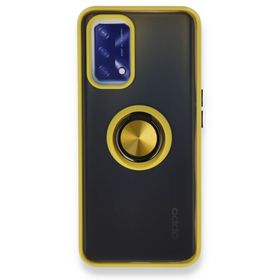 OPPO A74 4G Montreal Yüzüklü Silikon Kapak Lacivert Kılıf