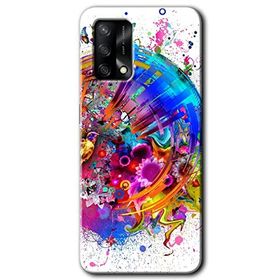 Oppo A74 4K Clock Baskılı Uyumlu Silikon Kılıf