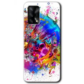 Oppo A74 4K Clock Baskılı Uyumlu Silikon Kılıf