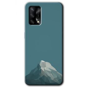 Oppo A74 Alone Mountain Baskılı Uyumlu Silikon Kılıf