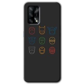 Oppo A74 Avengers Minimalism Baskılı Uyumlu Silikon Kılıf
