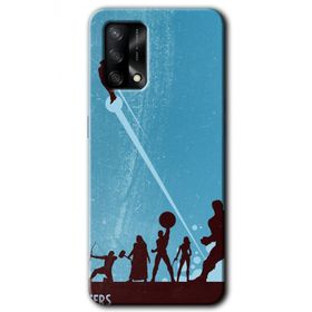 Oppo A74 Avengers Team Baskılı Uyumlu Silikon Kılıf
