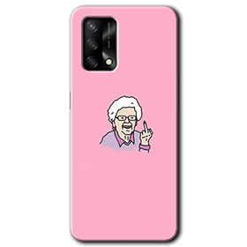 Oppo A74 Bad Grandmother Baskılı Uyumlu Silikon Kılıf