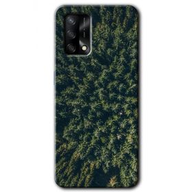 Oppo A74 Çam Ağacı Ormanı Baskılı Uyumlu Silikon Kılıf