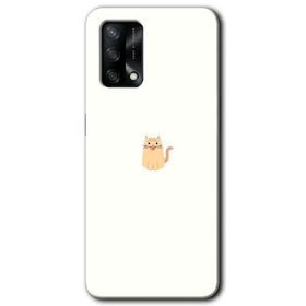 Oppo A74 Cat Minimalism Baskılı Uyumlu Silikon Kılıf