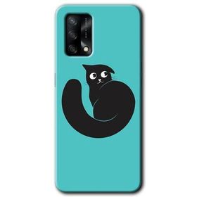 Oppo A74 Cat Vector Baskılı Uyumlu Silikon Kılıf