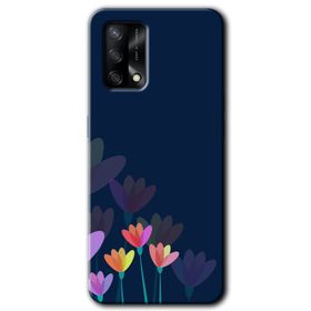 Oppo A74 Çizim Çiçekleri Baskılı Uyumlu Silikon Kılıf