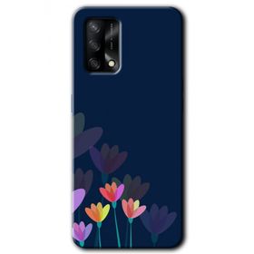 Oppo A74 Çizim Çiçekleri Baskılı Uyumlu Silikon Kılıf
