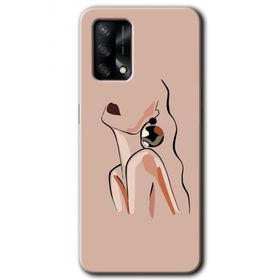 Oppo A74 Çizim Silüet Baskılı Uyumlu Silikon Kılıf