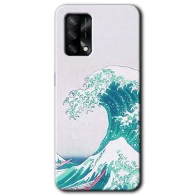 Oppo A74 Dalga Baskılı Uyumlu Silikon Kılıf