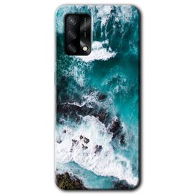 Oppo A74 Deniz Kıyısı Baskılı Uyumlu Silikon Kılıf